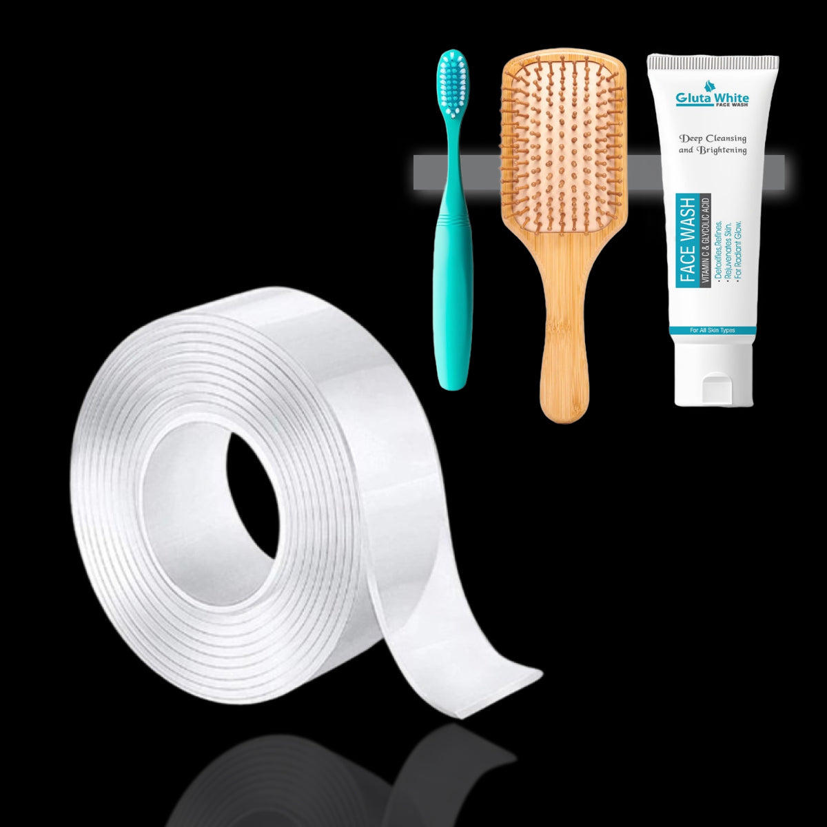Nano Double-Sided Grip Tape Transparent, Washable & Reusable Nano Double-Sided Grip Tape Transparent, Washable & Reusable